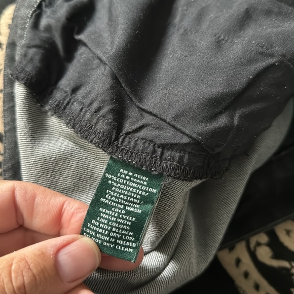 Ralph Lauren gray denim straight leg flat front jeans, 14 - Picture 6 of 6